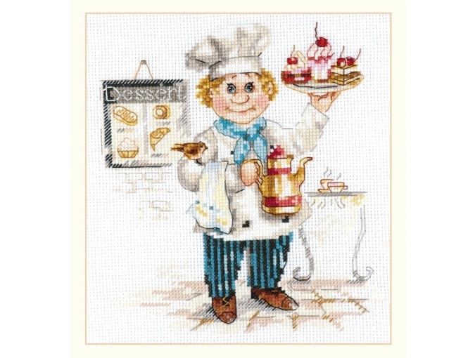 Pastry Chef Cross Stitch Kit фото 1