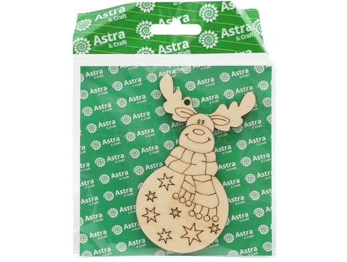 Wooden Christmas Toy Jolly Deer фото 2