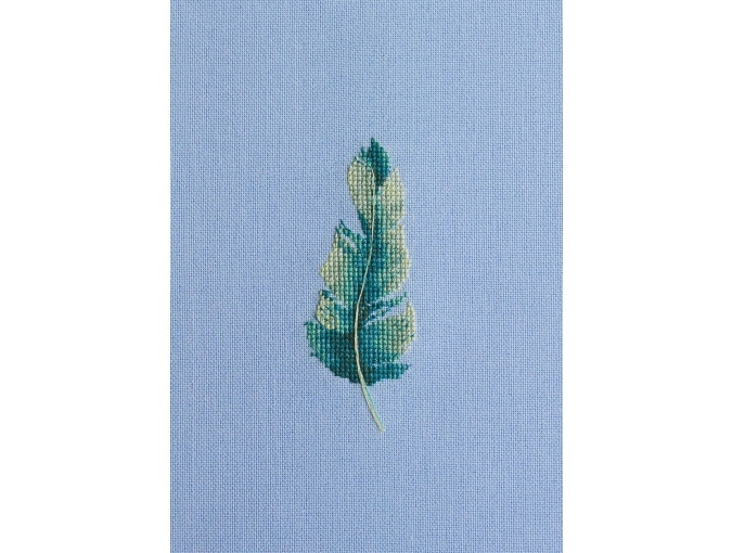 Green Feather Cross Stitch Pattern фото 2