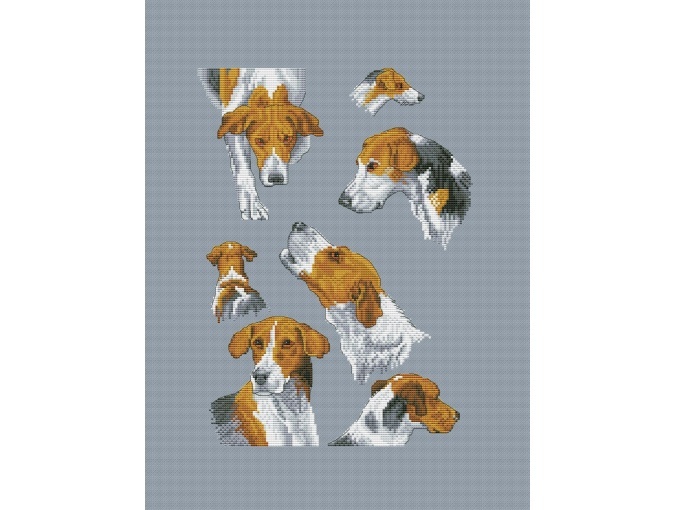 Dog Sampler 2 Cross Stitch Pattern фото 1