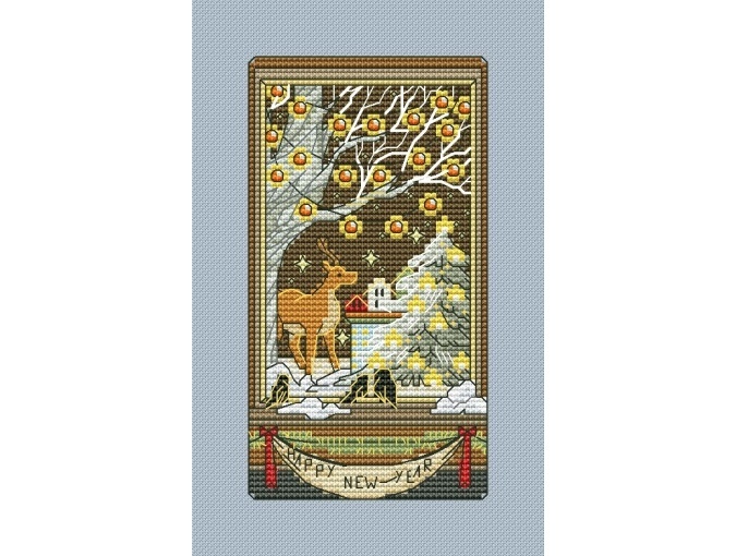 Christmas Card 10 Cross Stitch Pattern фото 1