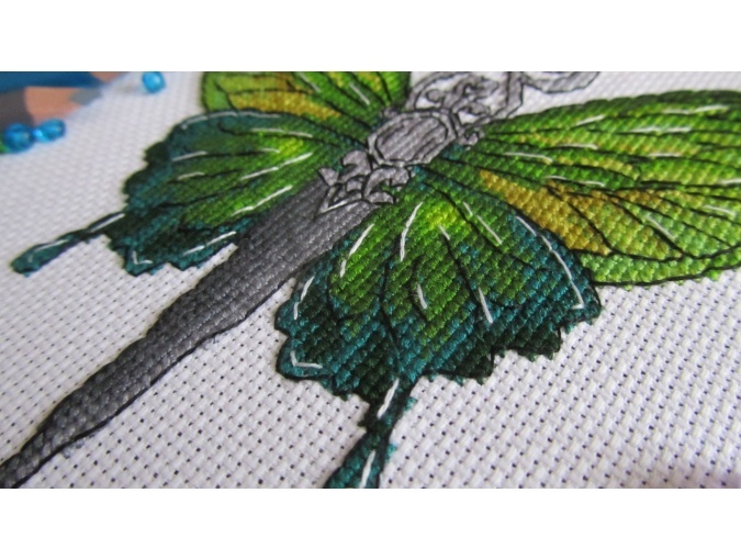 Heron Scissors Cross Stitch Pattern фото 2