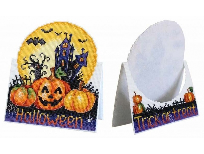 Halloween Postcard Cross Stitch Kit фото 1