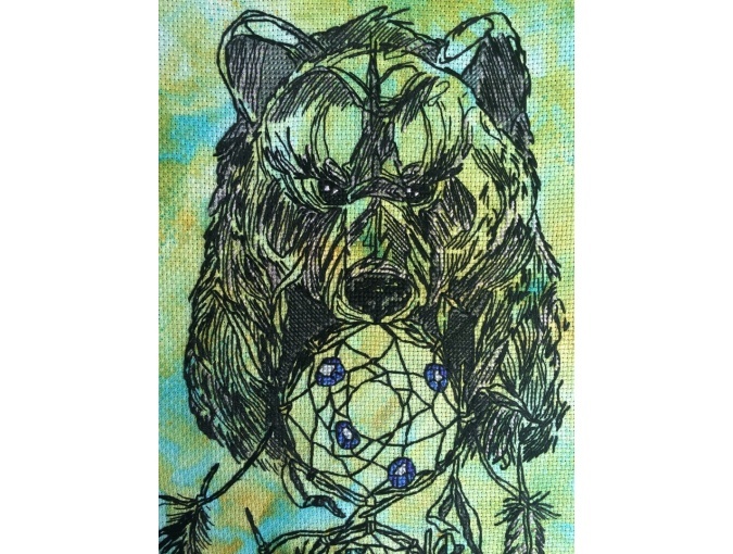 Dreamcatcher Bear Cross Stitch Pattern фото 8