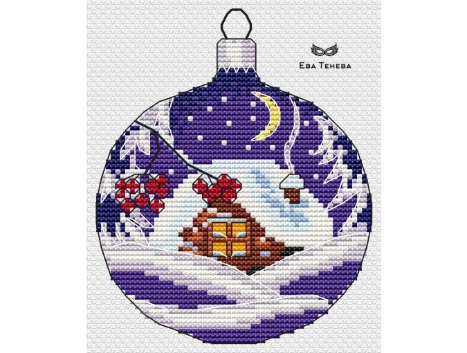 Christmas Ball Cross Stitch Chart фото 2