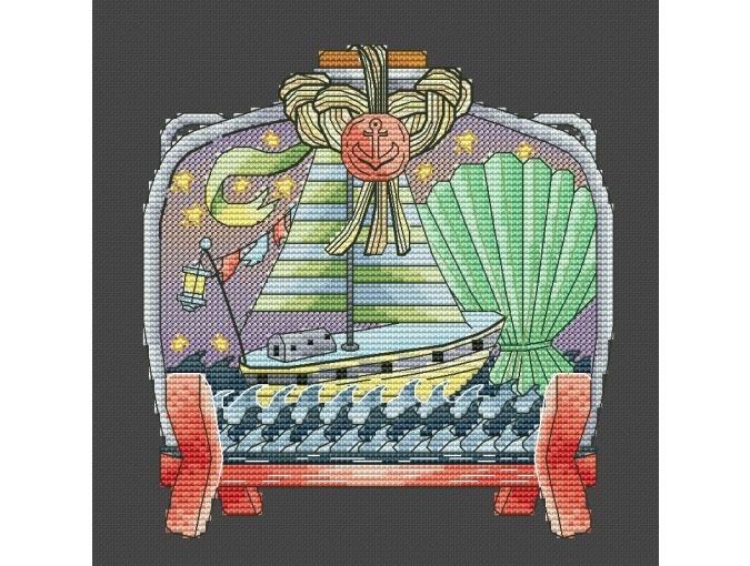 Ship in a Jar Cross Stitch Pattern фото 2