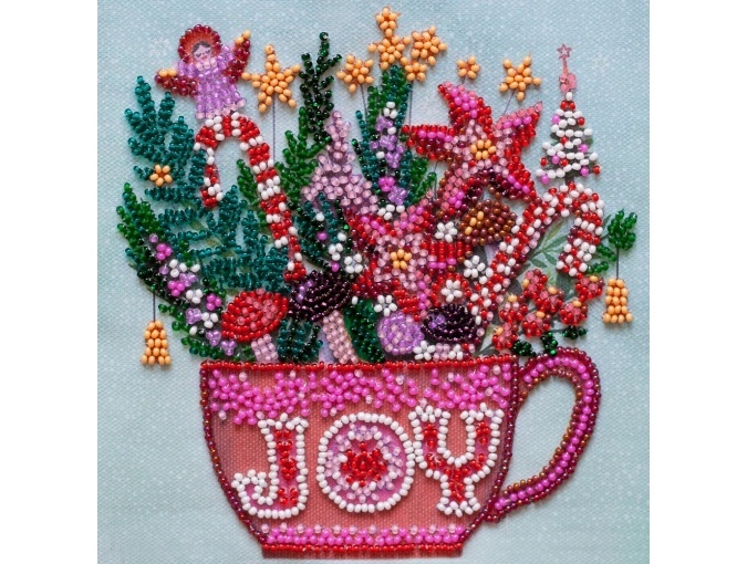 Festive Tea Party Bead Embroidery Kit фото 1