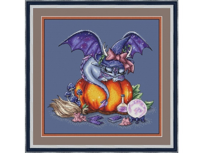 Halloween Dragon Cross Stitch Pattern фото 1