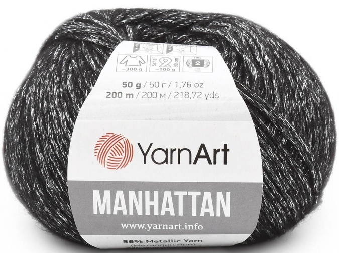 YarnArt Manhattan 7% wool, 7% viscose, 56% metallic, 30% acrylic, 10 Skein Value Pack, 500g фото 16