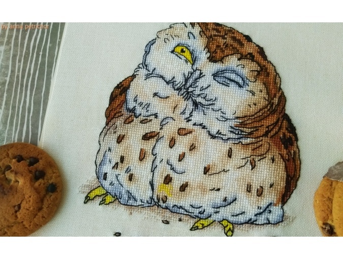 Cookie Owl Cross Stitch Pattern фото 3