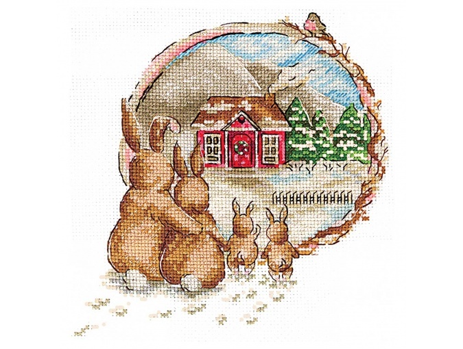 Winter Housewarming Cross Stitch Kit фото 1