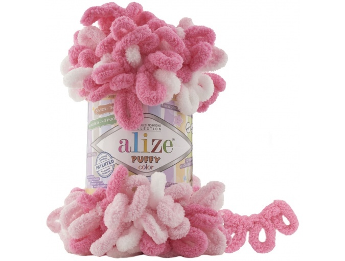 Alize Puffy Color, 100% Micropolyester 5 Skein Value Pack, 500g фото 64