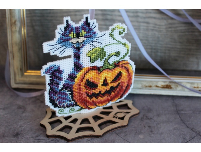 Black Cat Cross Stitch Kit by MP Studia фото 3