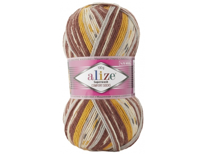 Alize Superwash Comfort Socks 75% wool, 25% polyamide 5 Skein Value Pack, 500g фото 26