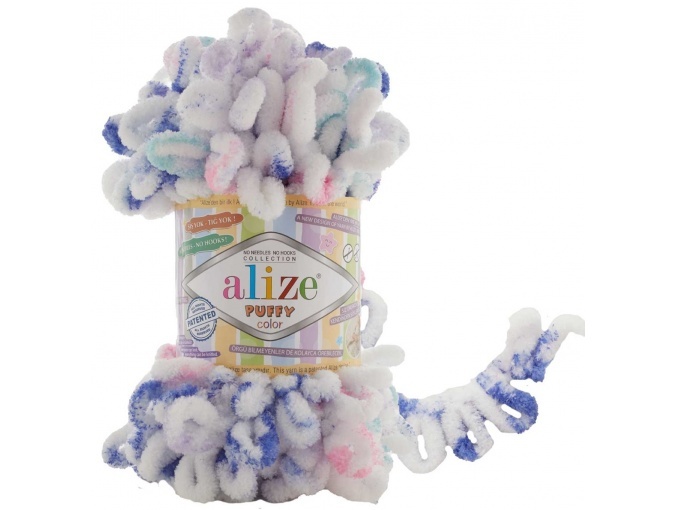 Alize Puffy Color, 100% Micropolyester 5 Skein Value Pack, 500g фото 42