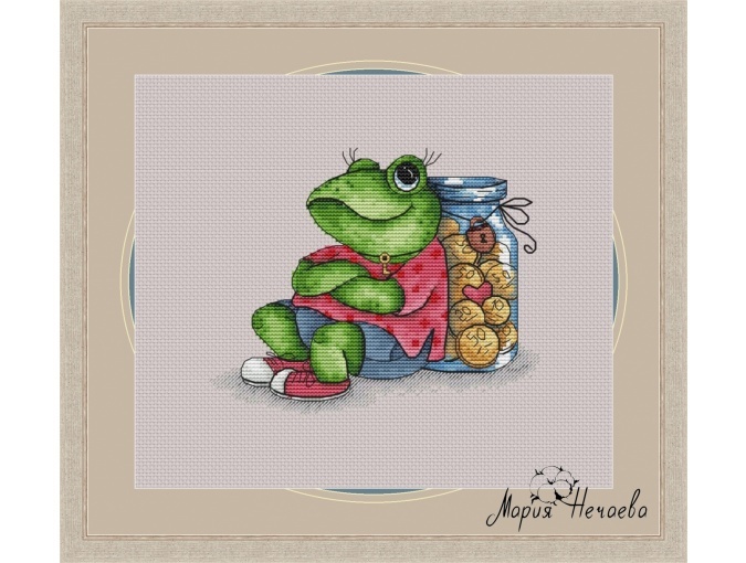 Toad Cross Stitch Pattern фото 1