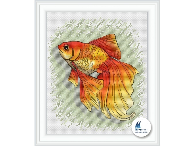Gold Fish Cross Stitch Pattern фото 1
