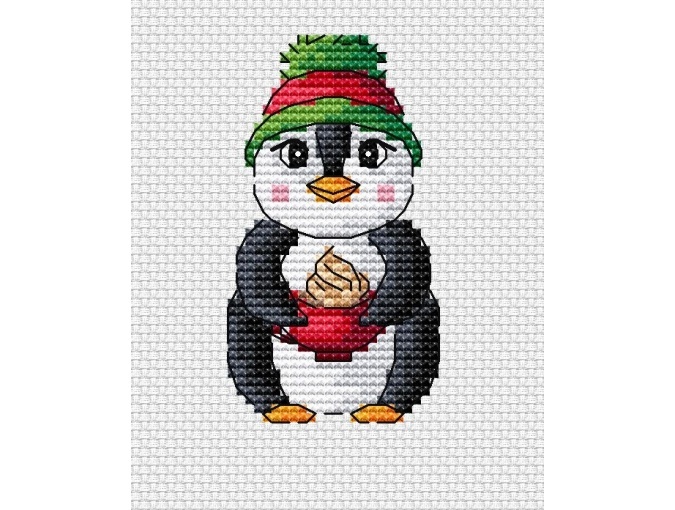 Penguin Charlie Cross Stitch Pattern фото 1