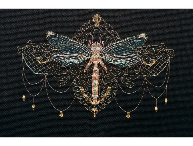 A Golden Dragonfly Cross Stitch Kit фото 1