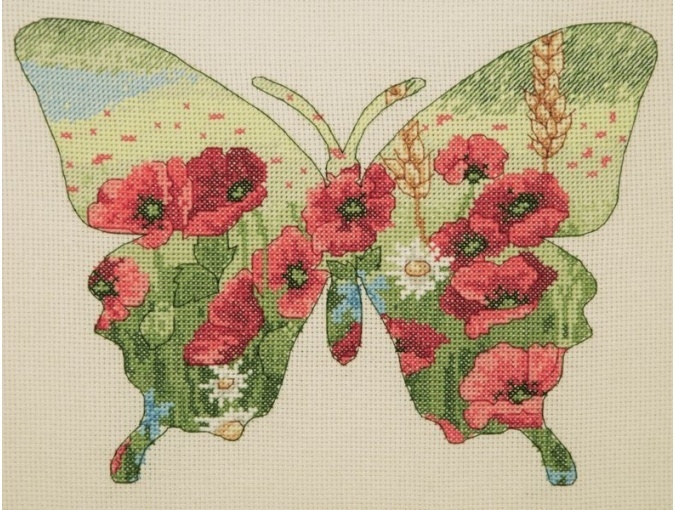 Butterfly Silhouette Cross Stitch Kit фото 1