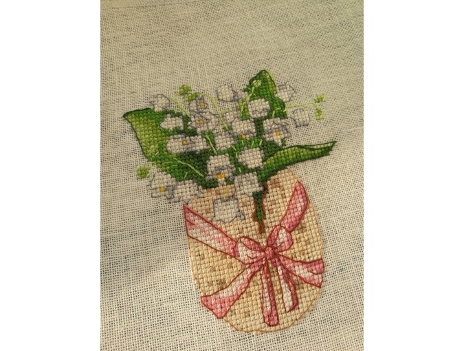 Easter Eggs. Lilies of the Valley Cross Stitch Pattern фото 2