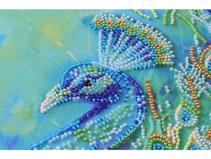 Royal Peacock Bead Embroidery Kit фото 3