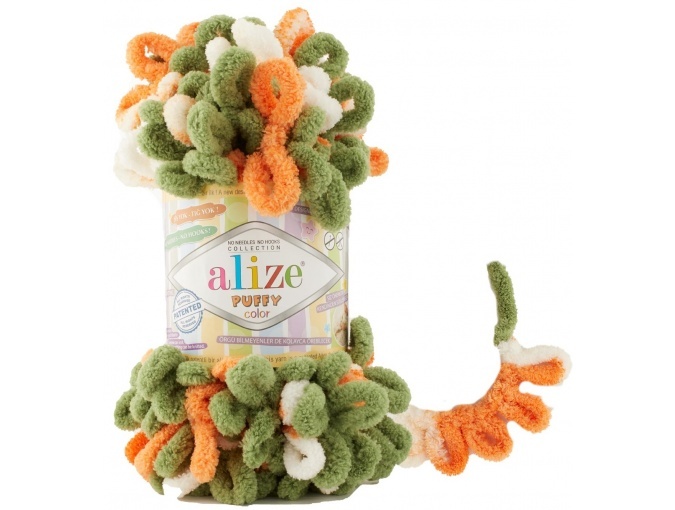 Alize Puffy Color, 100% Micropolyester 5 Skein Value Pack, 500g фото 66