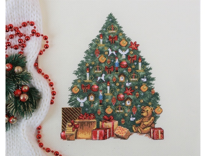 Victorian Christmas Tree Cross Stitch Kit  фото 4