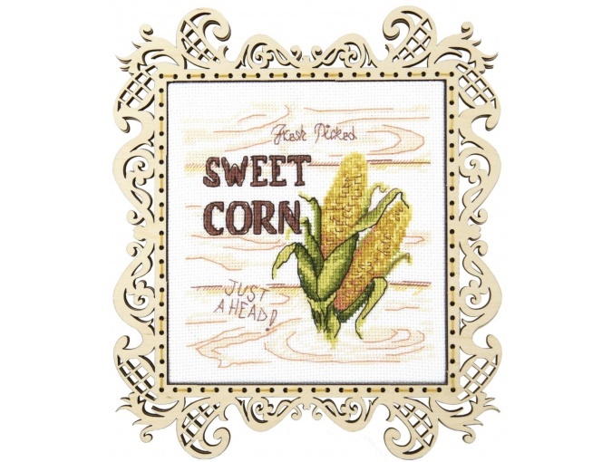 Juicy Vegetables. Sweet Corn Cross Stitch Kit фото 1