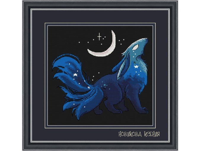 Night Dragon 4 Cross Stitch Pattern фото 1