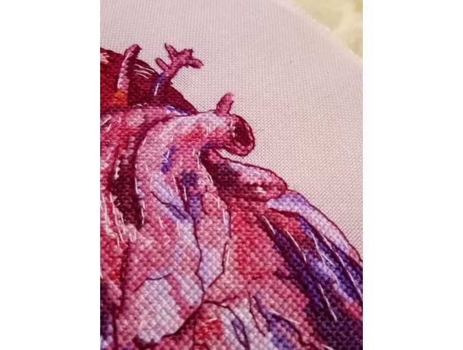 Heart Sunbird Cross Stitch Pattern фото 4