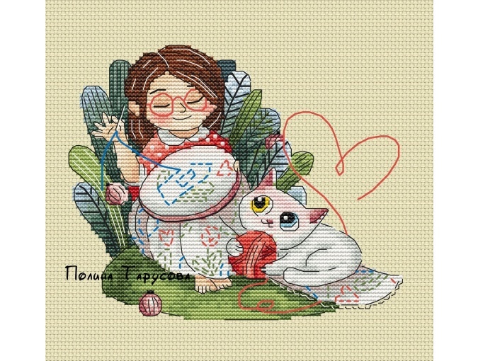 Mascot for the Needlewoman Cross Stitch Pattern фото 1