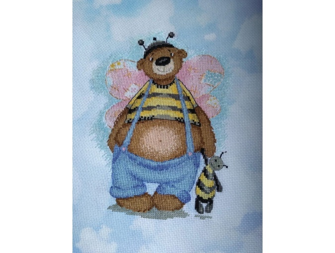 Bee Bear Cross Stitch Pattern фото 2