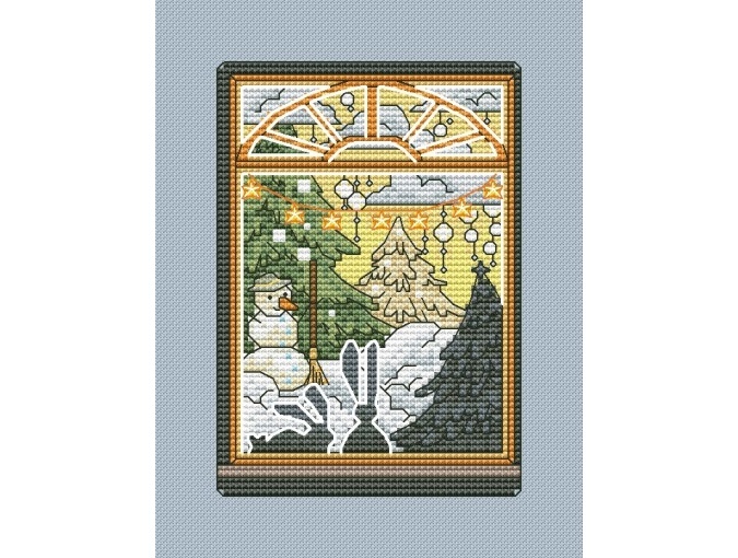 Christmas Card 14 Cross Stitch Pattern фото 1