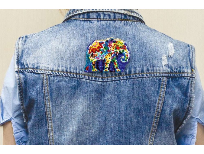 Decoration Elephant Bead Embroidery Kit фото 7