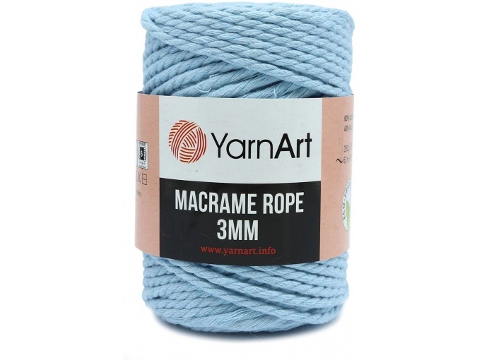 YarnArt Macrame Rope 3mm 60% cotton, 40% viscose and polyester, 4 Skein Value Pack, 1000g фото 10