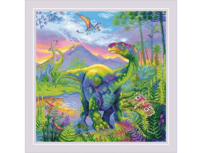 The Era of Dinosaurs Cross Stitch Kit фото 1