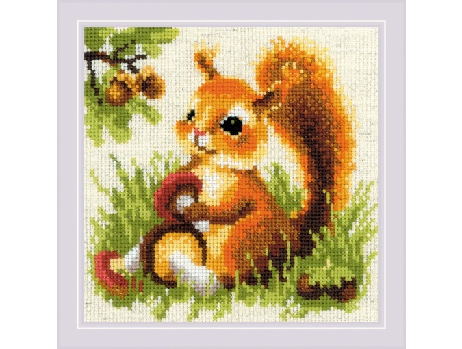 Squirrel Cross Stitch Kit фото 1