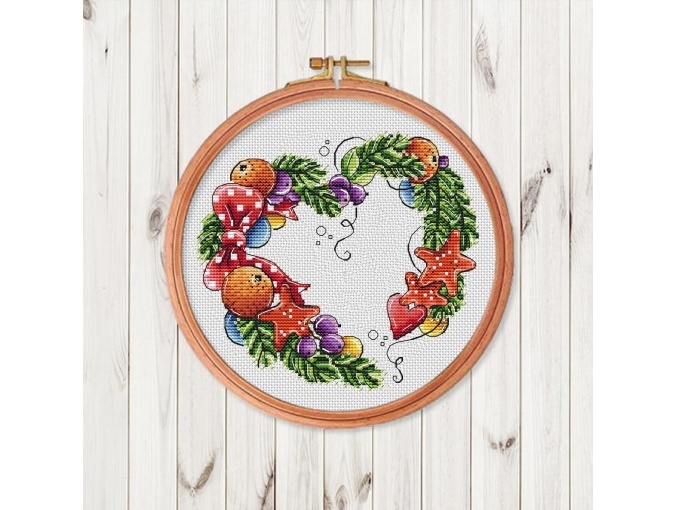 With Love for Christmas Cross Stitch Pattern фото 1