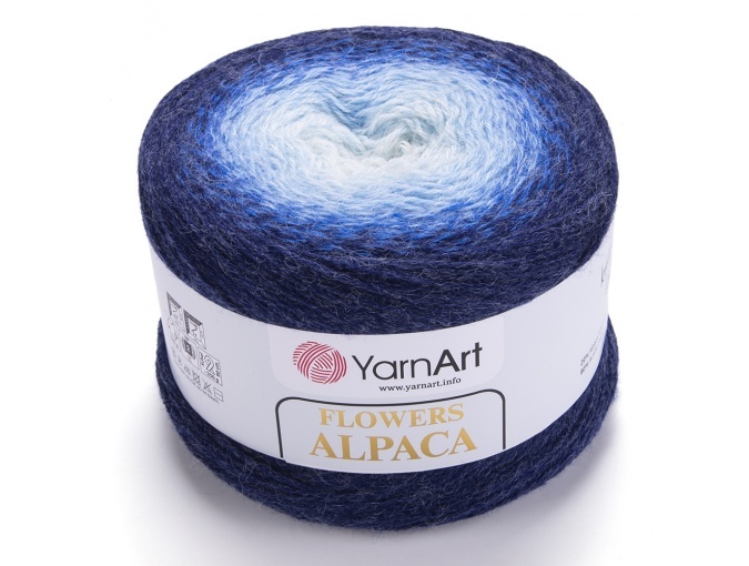 YarnArt Flowers Alpaca, 20% Alpaca, 80% Acrylic, 2 Skein Value Pack, 500g фото 10