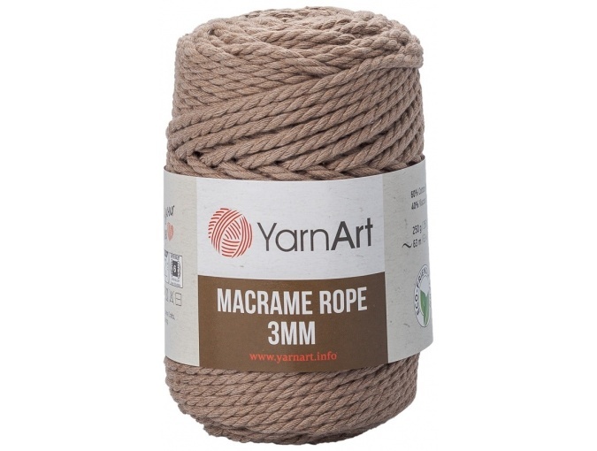 YarnArt Macrame Rope 3mm 60% cotton, 40% viscose and polyester, 4 Skein Value Pack, 1000g фото 17