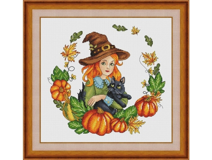 Enchantress of Autumn Cross Stitch Pattern фото 1