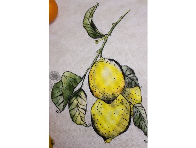 Sicilian Lemons Cross Stitch Pattern фото 4