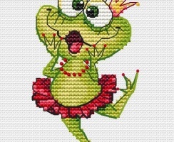 Frog Set. No Way! Cross Stitch Pattern
