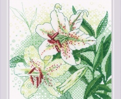 RIOLIS 1335 - Watercolor Roses - Counted Cross Stitch Kit 11¾ x 11¾  Zweigart 14ct. White AIDA 22 Colors - R1335