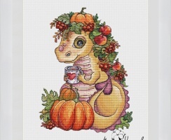 Scissors Cross Stitch Pattern, code MN-042 Maria Nechaeva