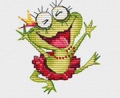 Frog Set. Silly Cross Stitch Pattern