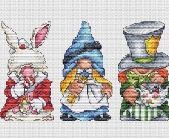 Modern Embroidery Halloween Gnome - Cauldron Counted Cross Stitch