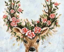 Little Deer Diamond Painting Kit, code AM0062 RIOLIS