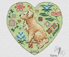 A Faithful Heart Valentine Cross Stitch Pattern